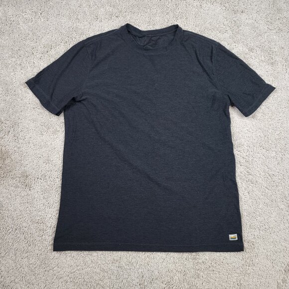 Vuori Mens Strato Tech Tee No tag See Photo L Dream Knit Pullover V126 Charcoal - Picture 1 of 5